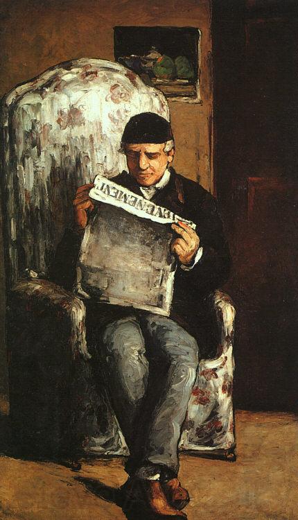 Paul Cezanne The Artist's Father Norge oil painting art
